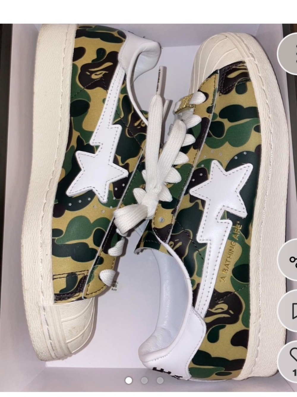 Bape and adidas collab sneaker